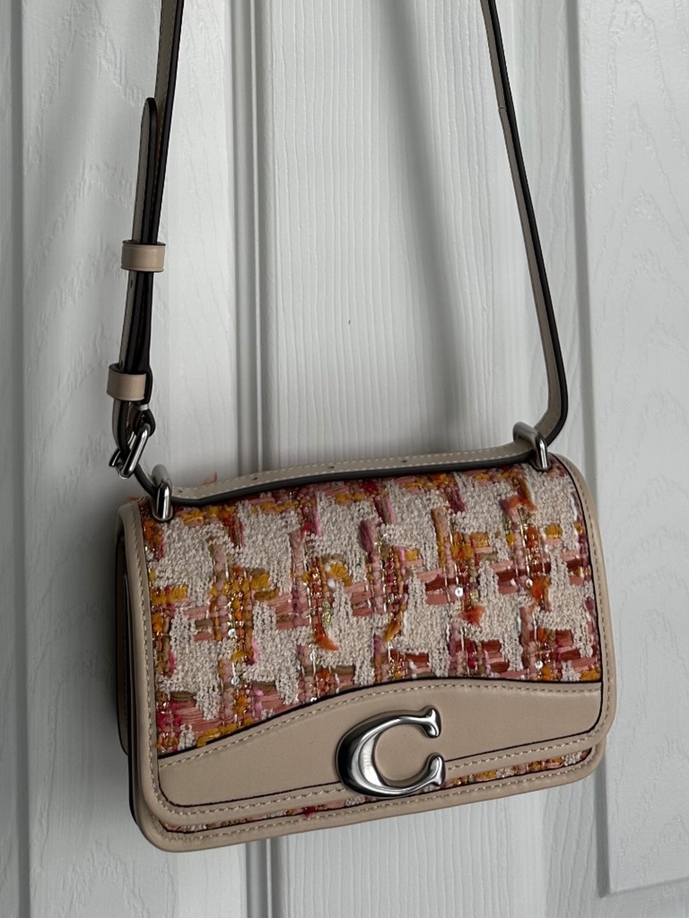 Coach Bandit Tweed Bag Shoulder Crossbody - Rare Excellent Condition Dust Bag